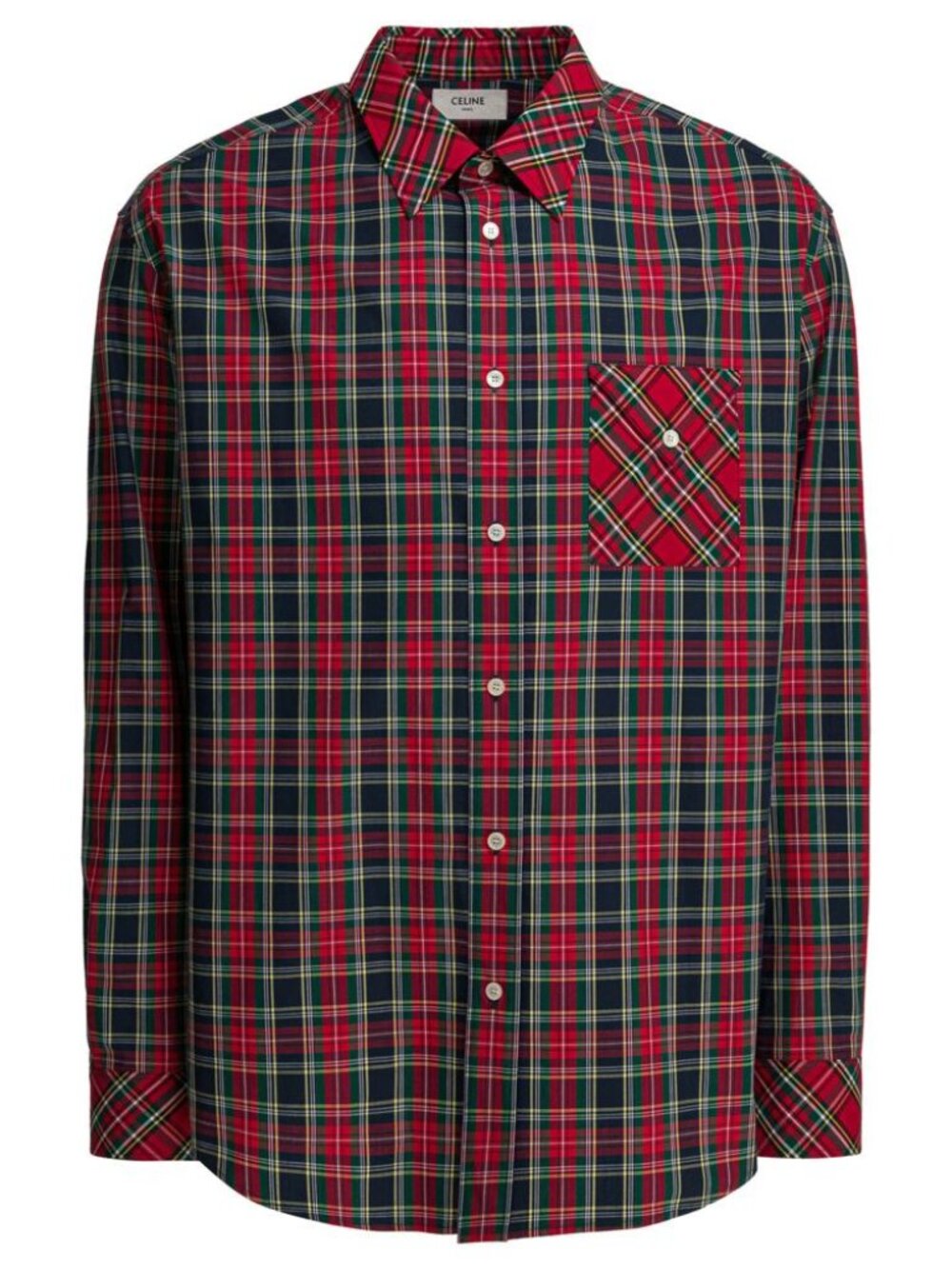 Celine Cotton Shirt Relaxed Fit Tag Size 39 Men